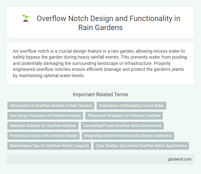 Overflow Notch Design and Functionality in Rain Gardens