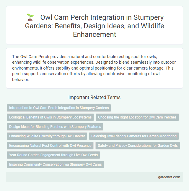Owl Cam Perch Integration in Stumpery Gardens: Benefits, Design Ideas, and Wildlife Enhancement
