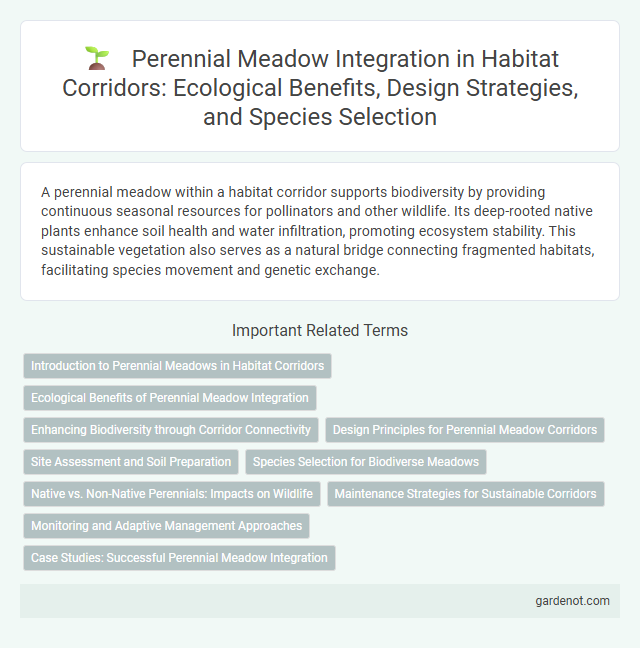 Perennial Meadow Integration in Habitat Corridors: Ecological Benefits, Design Strategies, and Species Selection