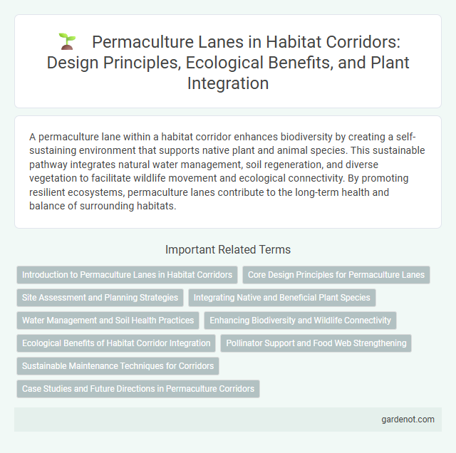 Permaculture Lanes in Habitat Corridors: Design Principles, Ecological Benefits, and Plant Integration