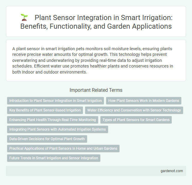 Plant Sensor Integration in Smart Irrigation: Benefits, Functionality, and Garden Applications