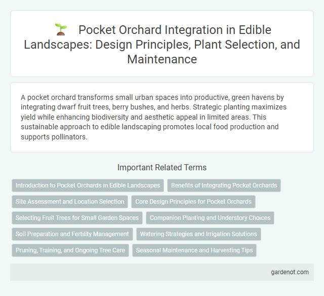 Pocket Orchard Integration in Edible Landscapes: Design Principles, Plant Selection, and Maintenance