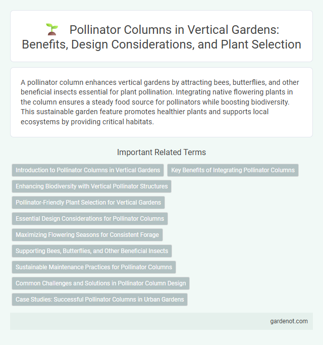 Pollinator Columns in Vertical Gardens: Benefits, Design Considerations, and Plant Selection