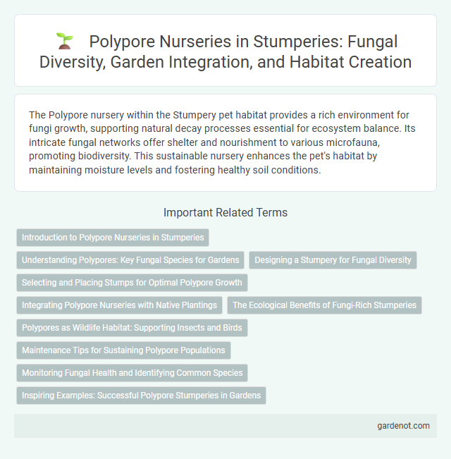 Polypore Nurseries in Stumperies: Fungal Diversity, Garden Integration, and Habitat Creation