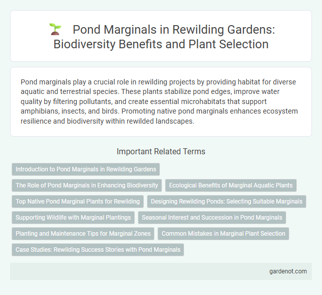Pond Marginals in Rewilding Gardens: Biodiversity Benefits and Plant Selection