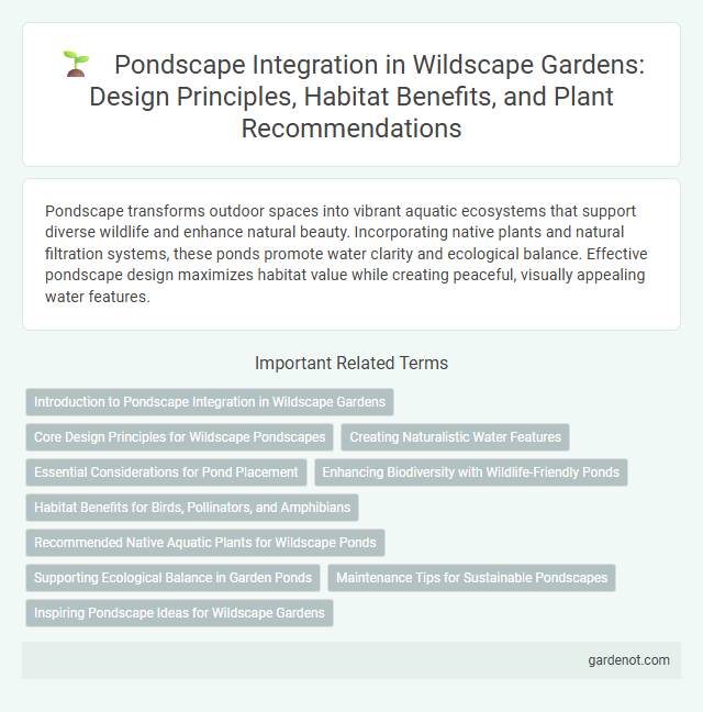 Pondscape Integration in Wildscape Gardens: Design Principles, Habitat Benefits, and Plant Recommendations