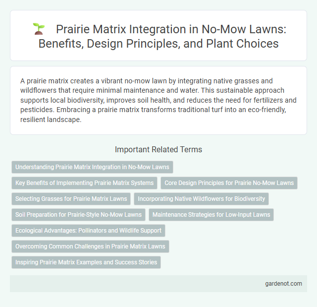 Prairie Matrix Integration in No-Mow Lawns: Benefits, Design Principles, and Plant Choices