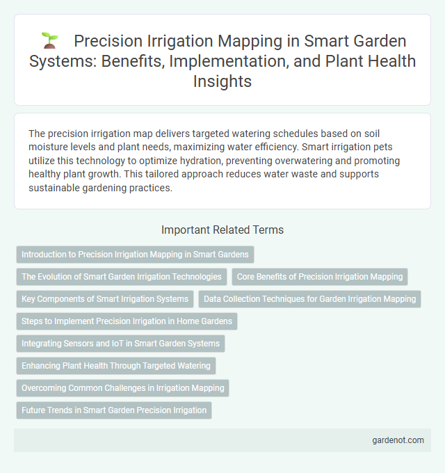 Precision Irrigation Mapping in Smart Garden Systems: Benefits, Implementation, and Plant Health Insights