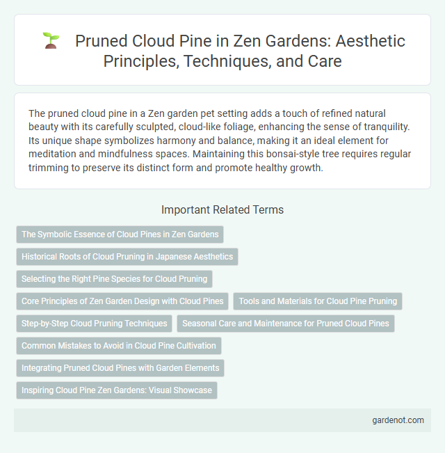 Pruned Cloud Pine in Zen Gardens: Aesthetic Principles, Techniques, and Care