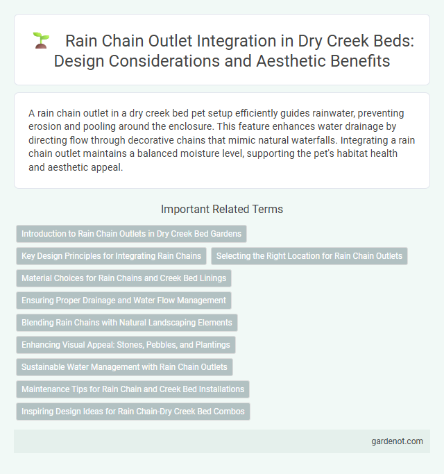 Rain Chain Outlet Integration in Dry Creek Beds: Design Considerations and Aesthetic Benefits