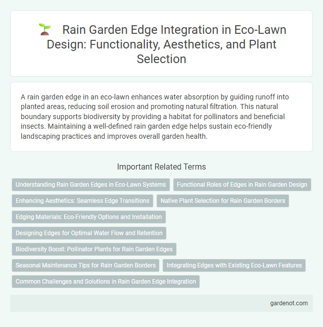 Rain Garden Edge Integration in Eco-Lawn Design: Functionality, Aesthetics, and Plant Selection