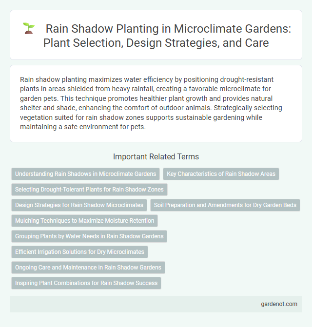 Rain Shadow Planting in Microclimate Gardens: Plant Selection, Design Strategies, and Care