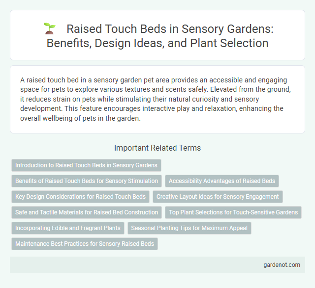 Raised Touch Beds in Sensory Gardens: Benefits, Design Ideas, and Plant Selection