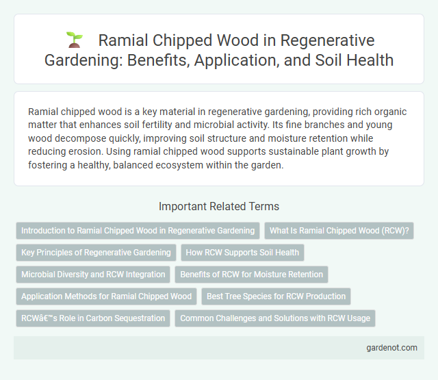 Ramial Chipped Wood in Regenerative Gardening: Benefits, Application, and Soil Health