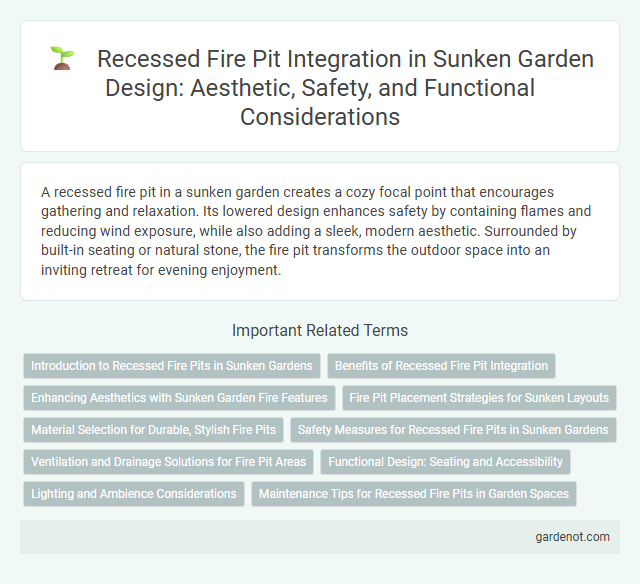 Recessed Fire Pit Integration in Sunken Garden Design: Aesthetic, Safety, and Functional Considerations
