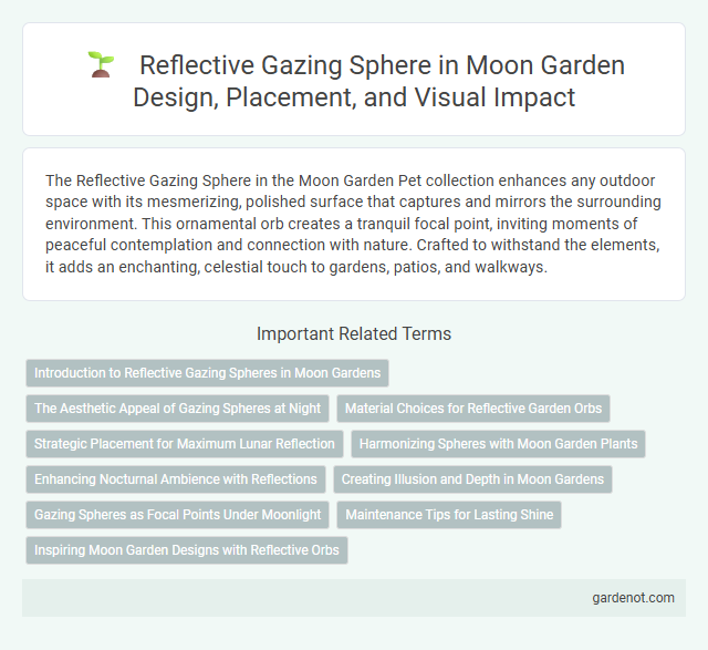 Reflective Gazing Sphere in Moon Garden Design, Placement, and Visual Impact