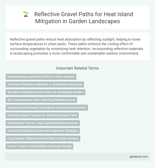 Reflective Gravel Paths for Heat Island Mitigation in Garden Landscapes