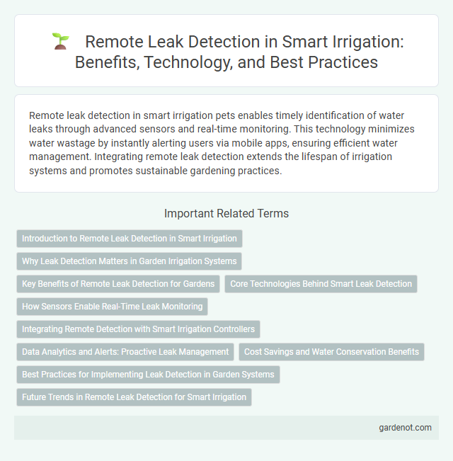 Remote Leak Detection in Smart Irrigation: Benefits, Technology, and Best Practices