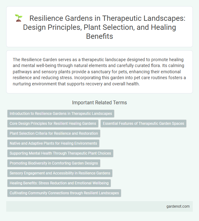 Resilience Gardens in Therapeutic Landscapes: Design Principles, Plant Selection, and Healing Benefits