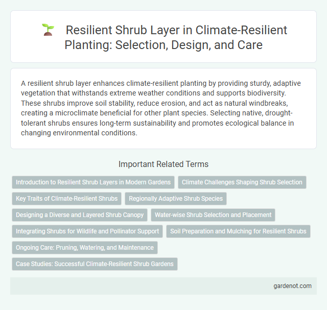 Resilient Shrub Layer in Climate-Resilient Planting: Selection, Design, and Care