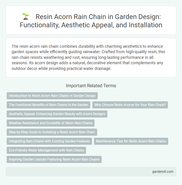 Resin Acorn Rain Chain in Garden Design: Functionality, Aesthetic Appeal, and Installation