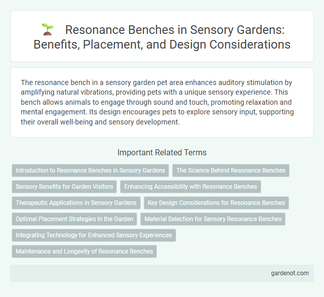Resonance Benches in Sensory Gardens: Benefits, Placement, and Design Considerations
