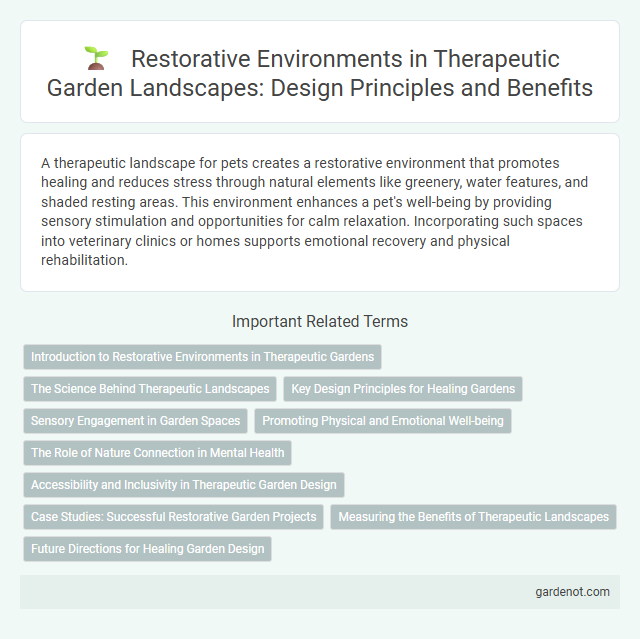 Restorative Environments in Therapeutic Garden Landscapes: Design Principles and Benefits