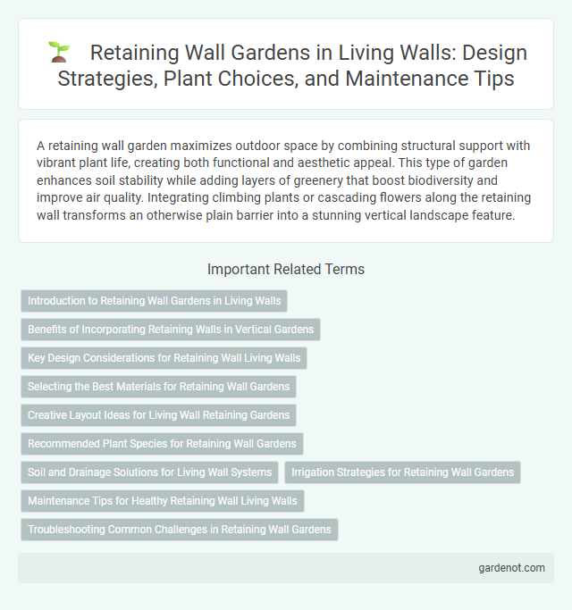 Retaining Wall Gardens in Living Walls: Design Strategies, Plant Choices, and Maintenance Tips