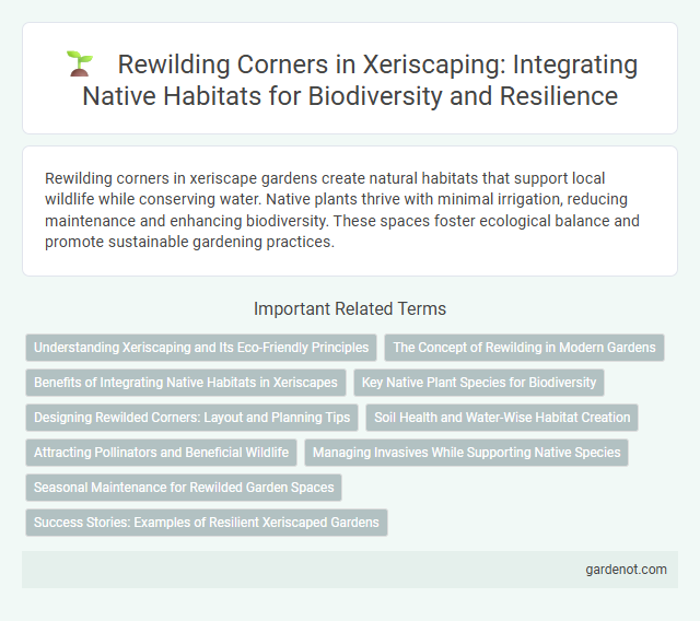 Rewilding Corners in Xeriscaping: Integrating Native Habitats for Biodiversity and Resilience