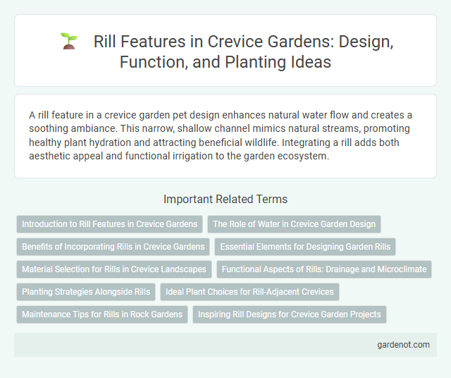 Rill Features in Crevice Gardens: Design, Function, and Planting Ideas