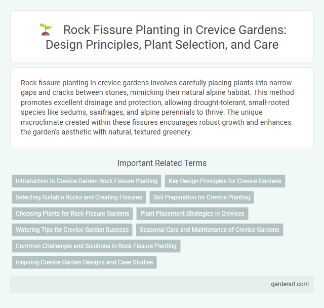 Rock Fissure Planting in Crevice Gardens: Design Principles, Plant Selection, and Care