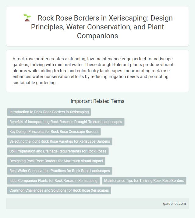 Rock Rose Borders in Xeriscaping: Design Principles, Water Conservation, and Plant Companions
