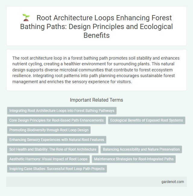 Root Architecture Loops Enhancing Forest Bathing Paths: Design Principles and Ecological Benefits