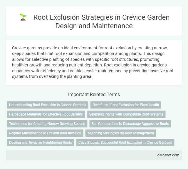 Root Exclusion Strategies in Crevice Garden Design and Maintenance