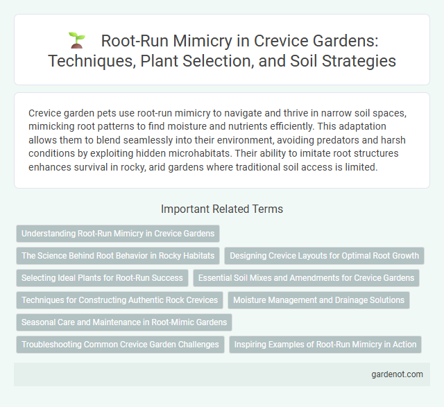 Root-Run Mimicry in Crevice Gardens: Techniques, Plant Selection, and Soil Strategies