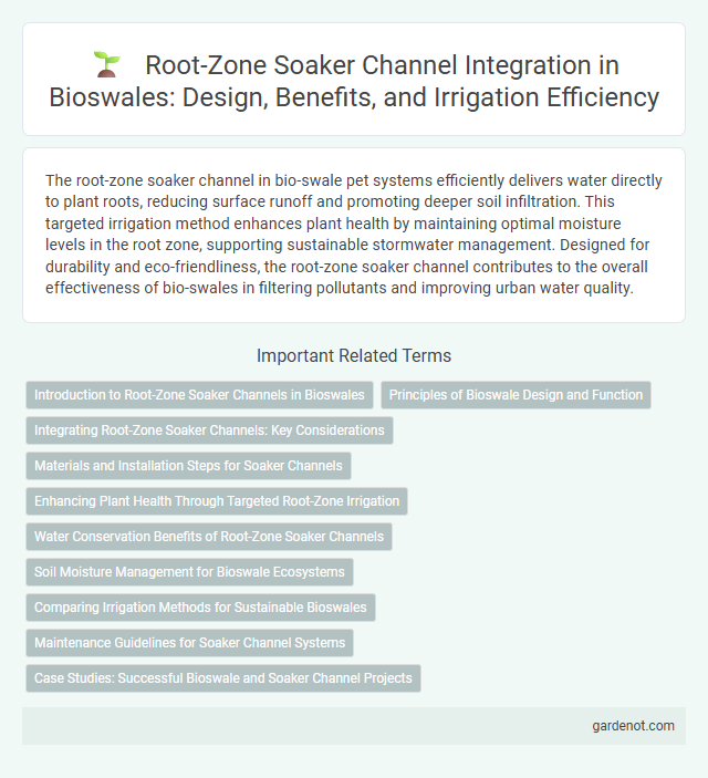 Root-Zone Soaker Channel Integration in Bioswales: Design, Benefits, and Irrigation Efficiency