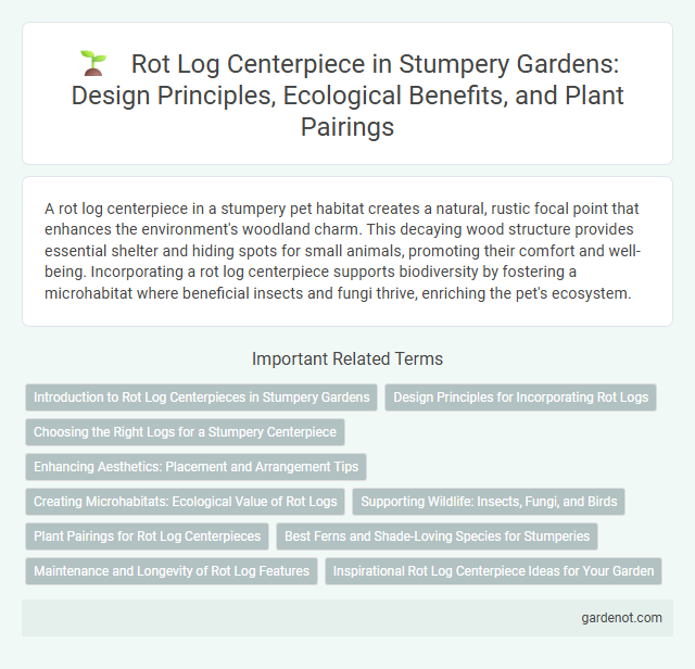 Rot Log Centerpiece in Stumpery Gardens: Design Principles, Ecological Benefits, and Plant Pairings