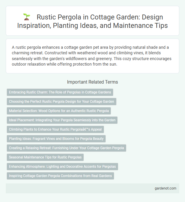 Rustic Pergola in Cottage Garden: Design Inspiration, Planting Ideas, and Maintenance Tips