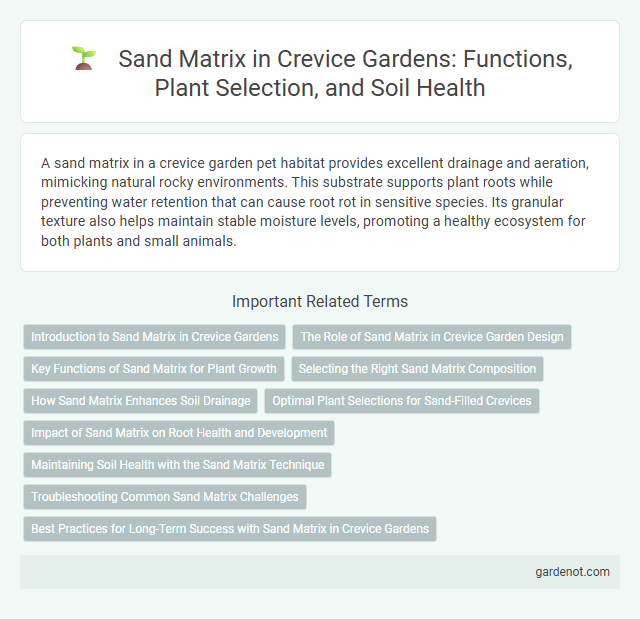 Sand Matrix in Crevice Gardens: Functions, Plant Selection, and Soil Health