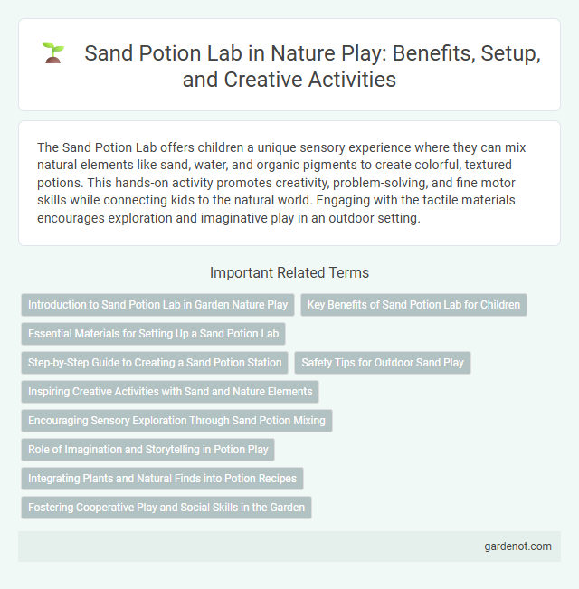 Sand Potion Lab in Nature Play: Benefits, Setup, and Creative Activities