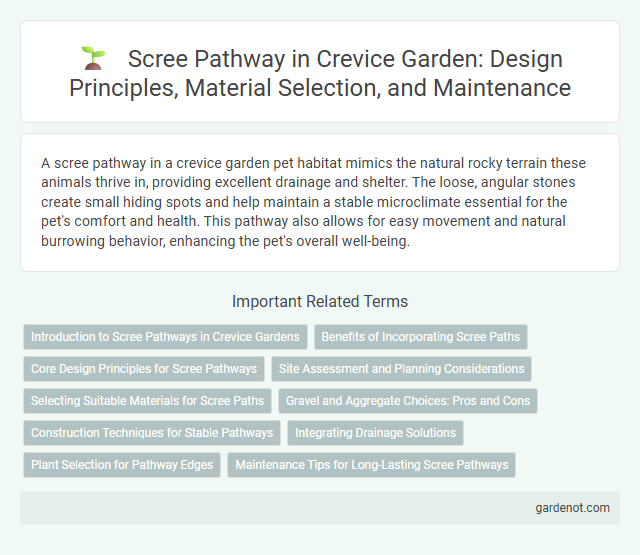 Scree Pathway in Crevice Garden: Design Principles, Material Selection, and Maintenance