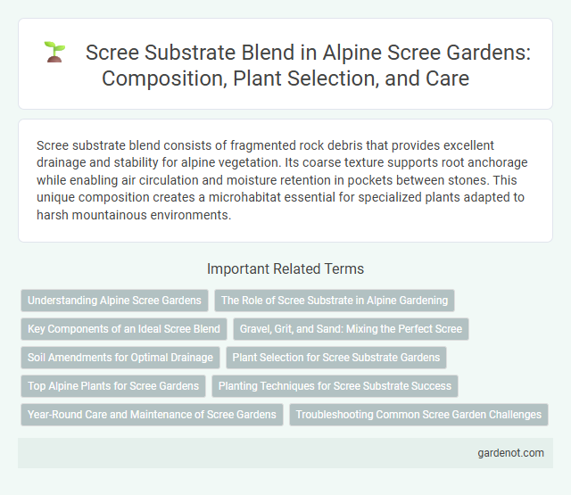 Scree Substrate Blend in Alpine Scree Gardens: Composition, Plant Selection, and Care
