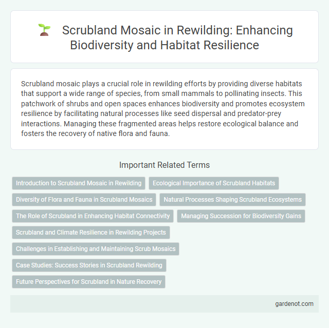Scrubland Mosaic in Rewilding: Enhancing Biodiversity and Habitat Resilience