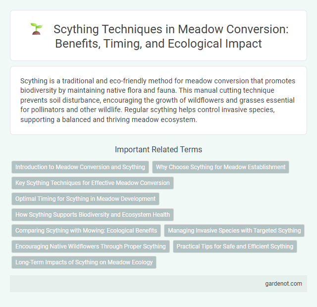 Scything Techniques in Meadow Conversion: Benefits, Timing, and Ecological Impact