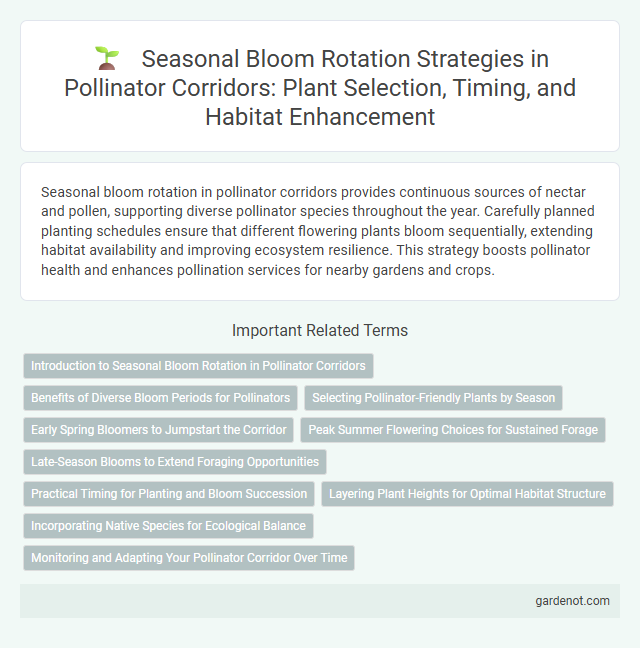 Seasonal Bloom Rotation Strategies in Pollinator Corridors: Plant Selection, Timing, and Habitat Enhancement