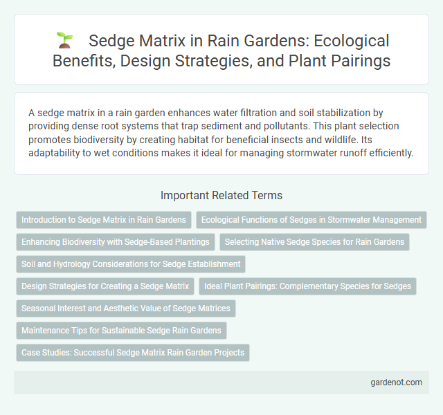 Sedge Matrix in Rain Gardens: Ecological Benefits, Design Strategies, and Plant Pairings