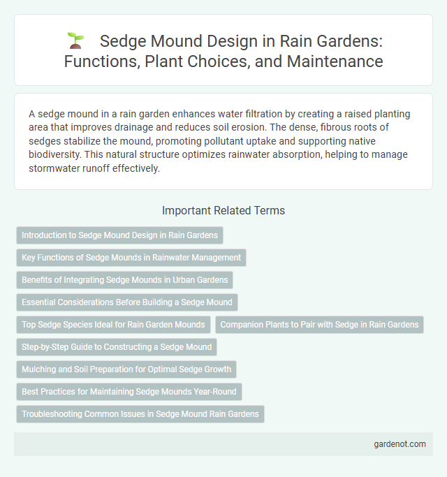 Sedge Mound Design in Rain Gardens: Functions, Plant Choices, and Maintenance