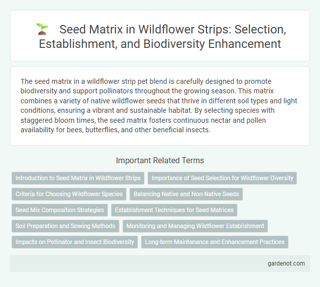 Seed Matrix in Wildflower Strips: Selection, Establishment, and Biodiversity Enhancement
