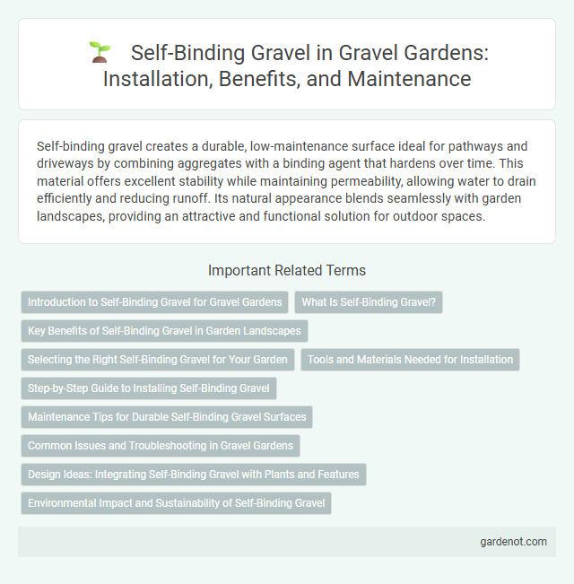 Self-Binding Gravel in Gravel Gardens: Installation, Benefits, and Maintenance