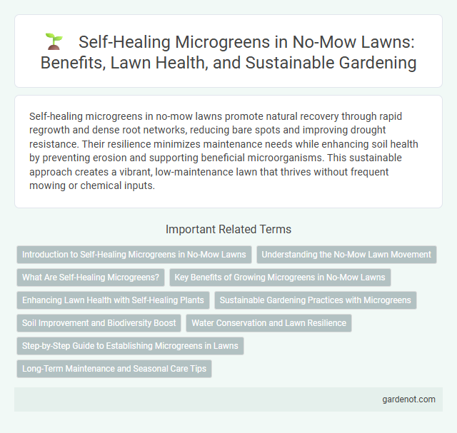 Self-Healing Microgreens in No-Mow Lawns: Benefits, Lawn Health, and Sustainable Gardening